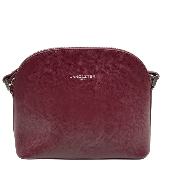 Lancaster Paris Burgundy Saffiano Leather  Crossbody Bag - Picture 1 of 10